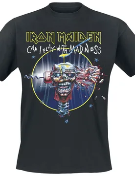T-Shirt - Can I Play With Madness - S bis 5XL - für Männer - Größe 3XL - schwarz - Lizenziertes Merchandise! - Männer - male - Iron Maiden - FashionsVida