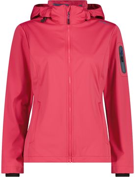 Woman jacket zip hood chaqueta softshell mujer Rojo (38)