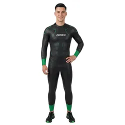 Terraprene Vision Long Sleeve Neoprene Wetsuit Black / Forest Green M Men