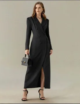 Allingentle Double-Breasted Women's Suit Blazer Luxury Women Long Jacket Dress for Wedding Cocktail Party Outfits Customize - Aliexpress - FashionsVida