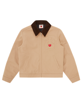 Team Ic Cropped Work Jacket - Beige