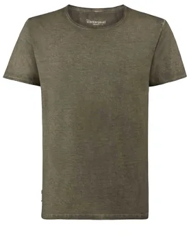 Trachtenshirt Falko Rundhals (olive, Gr. L) von Classics für Herren, Oberteile, 100% Baumwolle - Stockerpoint - FashionsVida
