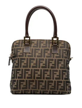 Zucca Canvas Satchel - Fendi - FashionsVida