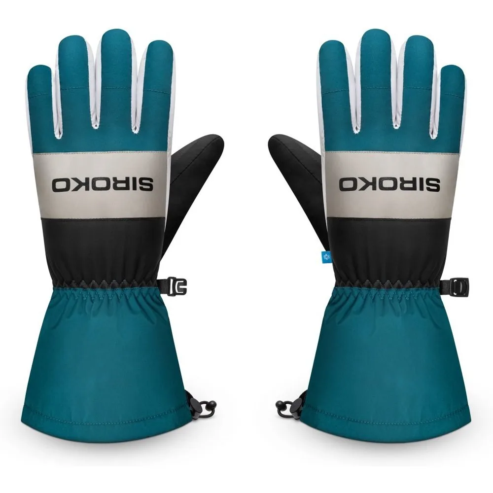 Guantes térmicos para esquí MISTY Green Ducky - Siroko - FashionsVida