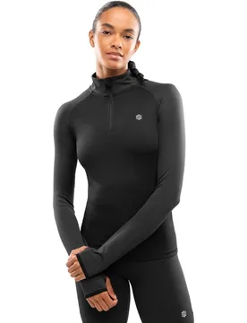 Sudadera media cremallera running mujer Center - Siroko - FashionsVida