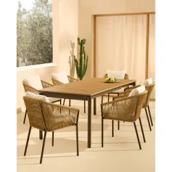 Colección de jardín mesa Amsterdam y sillón Sonora