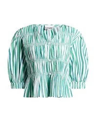 Ganni Camisa Mujer Verde 46 Mujer