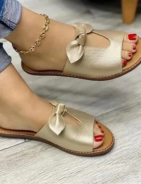 Summer Women Sandals Fashion Bow Female Slippers Plus Size Casual Women Open Toe Shoes AntiSlip Beach Shoes Zapatillas De Mujer - Aliexpress - FashionsVida