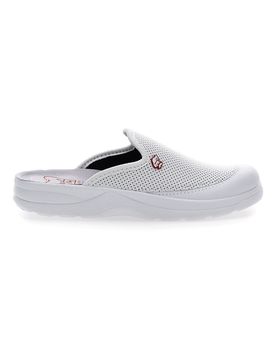 Ciabatte in Vera Pelle Bianche 653 44
