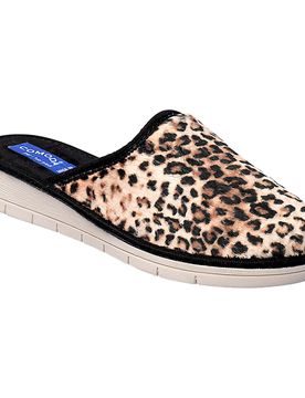 Damenhausschuh 38 schwarz beige