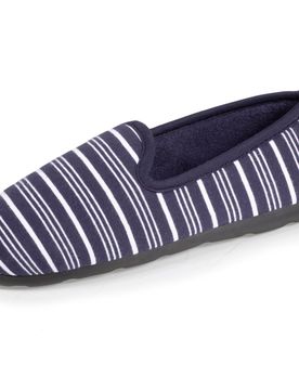 Chaussons charentaises Bleu marine rayure marinière 37
