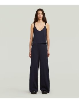 Para mujer. D27874-D609-3873 Mono Spaghetti Strap Loose (S), Casual, Sin mangas / Tirantes, Algodón Orgánico, Sostenible