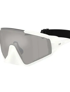 Lunettes De Soleil 0q74009 Matte Artic White Light Grey Mirror Silver/CAT3 Homme - Ea7 Luxottica - FashionsVida