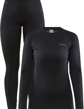 Thermounterwäsche-Set – Damen / Frau – Core Warm Baselayer Set Core Warm Baselayer Set W Black für Damen Größe M schwarz - Craft - FashionsVida