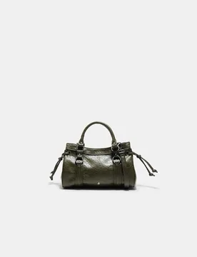 City-Umhängetasche mit Knoten Khaki OS - Stradivarius - FashionsVida