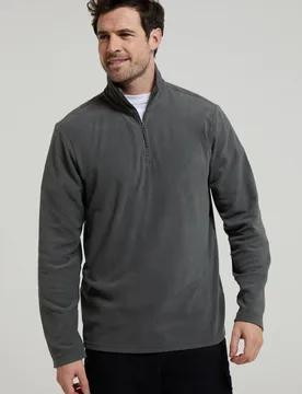 Camber II Mens Half-Zip Fleece - Grey - Grey - Size: XXS - Mountain Warehouse - FashionsVida
