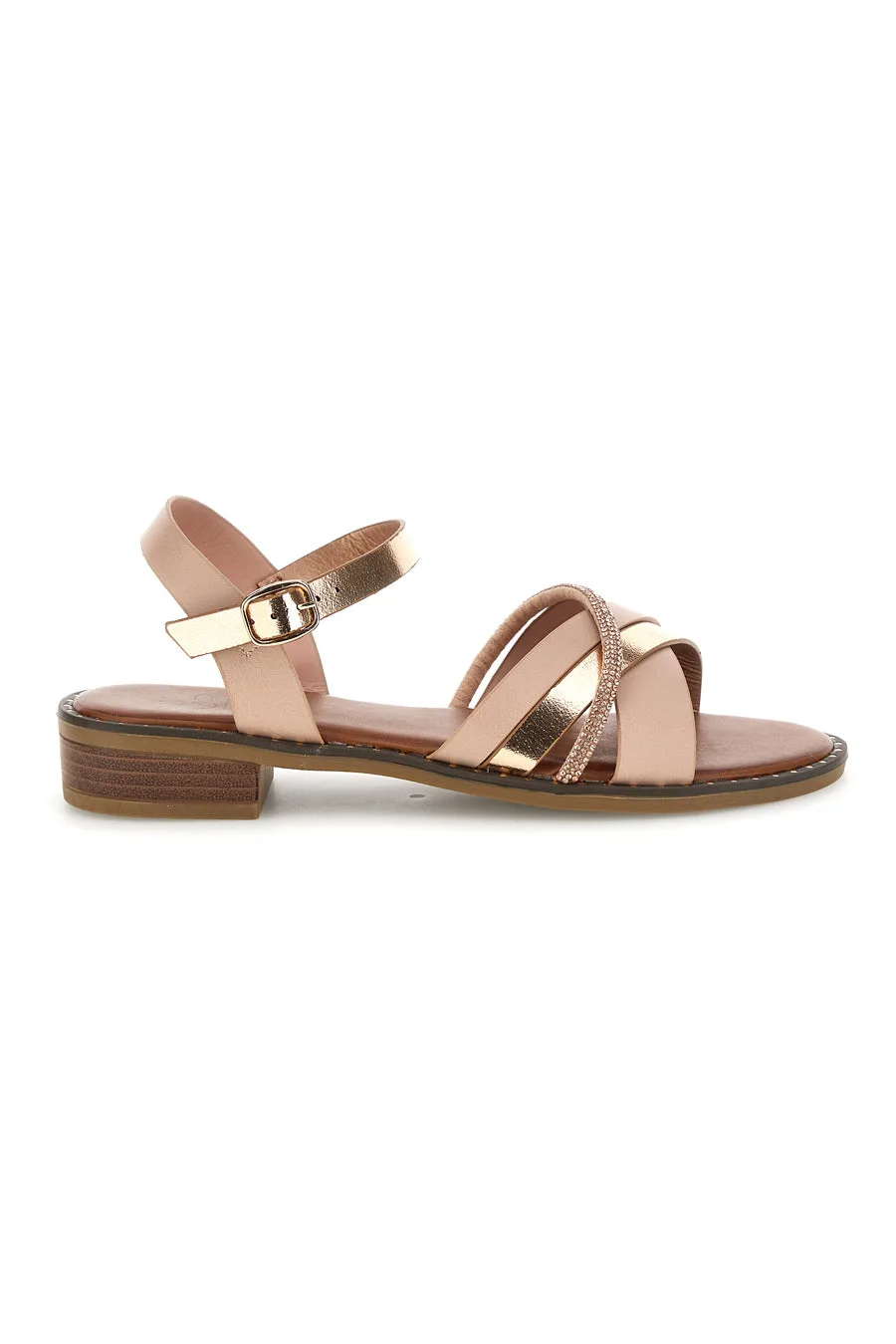 Sandali nude con fascette decorative PREA120 38 - MON DIEU - FashionsVida