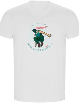 T-shirt à Manches Courtes No Obstacles Eco White 3XL