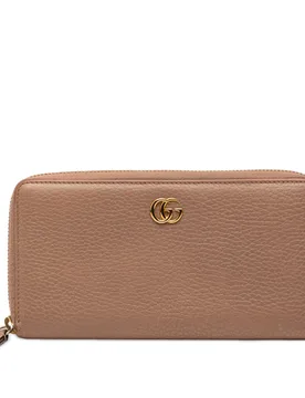 GG Marmont Calfskin Zip Around Wallet - Gucci - FashionsVida