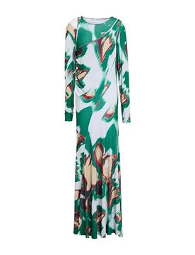 Vestido largo Mujer Verde 36,38 Mujer - Wood - FashionsVida