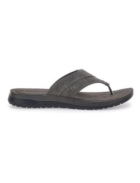 Ciabatte Grigie Infradito Con Sottopiede In Vera Pelle 14 ID 44
