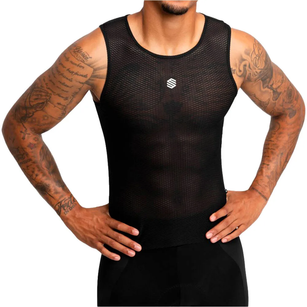 Atomic camiseta térmica manga corta Negro - Siroko - FashionsVida