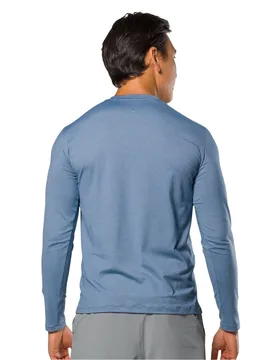 Mens Dash Regular Fit Long Sleeve T-Shirt In Sailor Blue - Size Small - Nathan - FashionsVida