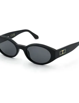 Occhiali Da Sole Da Donna Stw10-530700 53x20x10 Mm Shiny Black Smoke/CAT3 - TWINSET - FashionsVida