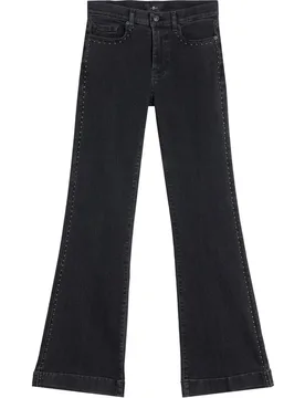 Vaqueros campana de mujer Dojo Tailorless de tiro medio - 7 For All Mankind - FashionsVida