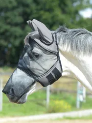 Fliegenmaske FLY COVER PRO GAP II, grau-schwarz SH
