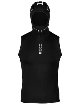T-shirt Thermique Sans Manches Hooded Neoprene Black XL Homme - HUUB - FashionsVida