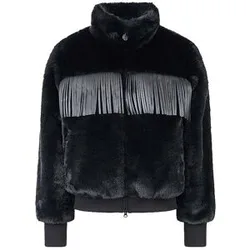 Damen Plüschjacke schwarz 36 W