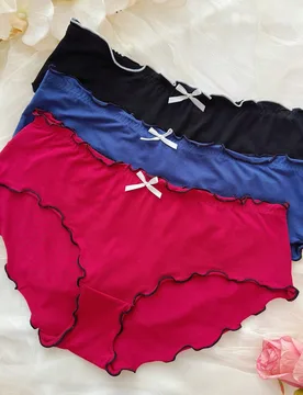 Conjunto De Ropa Interior De Talla Grande Para Mujer De 3 Piezas/set - Shein - FashionsVida