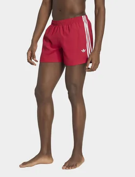 Mens Short Da Nuoto 3 Strisce - Rosa, rosa rosa Uomo taglia S 5" - Adidas - FashionsVida