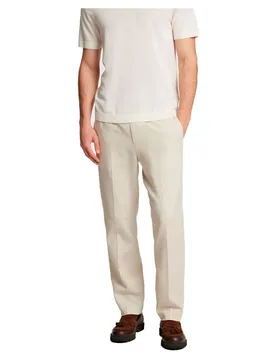 Pantaloni Eleganti Malik Sun Regular Fit Oatmeal 44 - Selected - FashionsVida