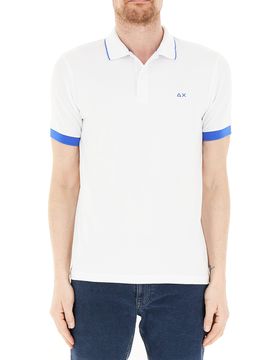 SUN68 Polo in cotone BIANCO L