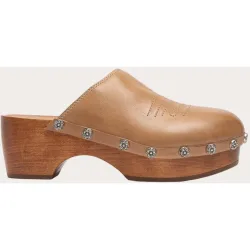 Sartore - Zuecos flatform de piel