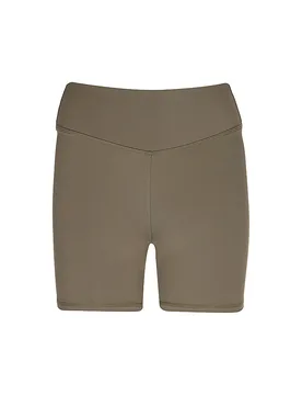 Damen Yogashorts Scrunch braun M W - Mandala - FashionsVida