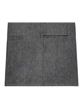 Mini gonna in denim con cintura
