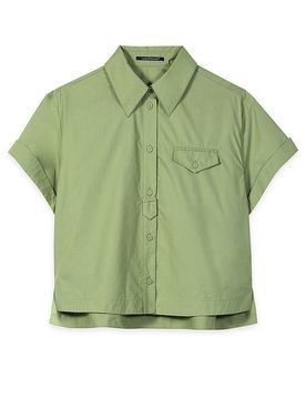 Bluse dunkelgrün 42 damen