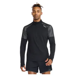 Light Speed Half Zip Long Sleeve T-shirt Black / Silver Reflective S Men