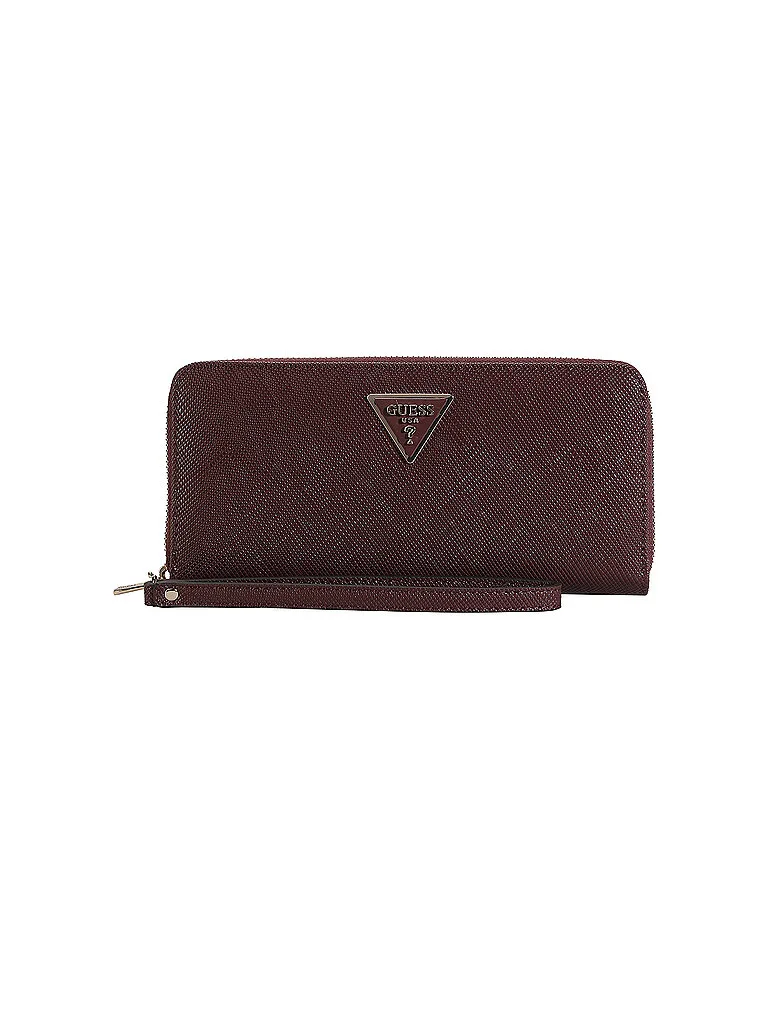 Portefeuille LAUREL Large rouge foncé - Guess - FashionsVida