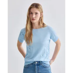 Jersey de mujer manga corta lisa