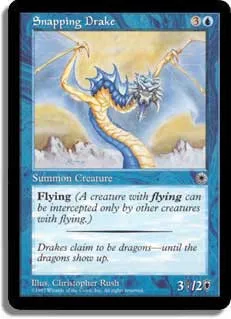 Snapping Drake (Reminder Text) (Demo Game) Portal - Magic: The Gathering - FashionsVida