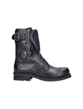 Leather Boots with Contrast Rubber Detailing