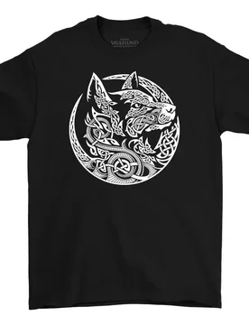 FENRIR, VIKING WOLF 0415 100% cotton printed Gift T-Shirt Viking Runes Norse Myths Graphic clothes All size tops S-6XL - Aliexpress - FashionsVida