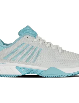 Hypercourt Express 2 Hb Clay Shoes Brilliant White / Angel Blue / Sheer Lilac UK 5 - K-swiss - FashionsVida