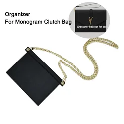 Conversion Kit Fit For Y S L Monogram ENVELOPE Clutch FLAP POUCH Insert Organizer with 120CM Chain Crossbody Inner Liner