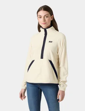 Women's Rig Fleece Half-Zip Jacket Beige XL - Cream Beige - Female - Helly Hansen - FashionsVida