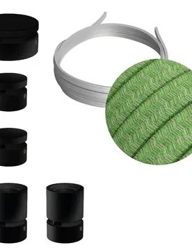 Cables Kit D´éclairage Wiggle Filé System Cx08 5 M 5 Unités Black / Bronte One Size - Creative - FashionsVida